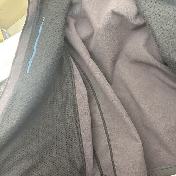 L.L. Bean Early & Late Season Spring Ski Jacket Shell Armpit Zips Blue Black XL - Picture 8 of 10